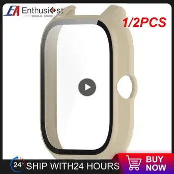 1/2GAB Grūti Aizsardzības Gadījumā Ar Ekrāna Aizsargs Amazfit GTS 4 Mini Bufera Pilnībā Segtu Gadījumā + 9H Rūdīts Stikls Smartwatch