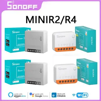 1-5GAB SONOFF R4 / R2 MINI Wifi Slēdzis Mini Extreme Smart Home Modulis Balss tālvadība Caur Ewelink App Alexa, Google Home