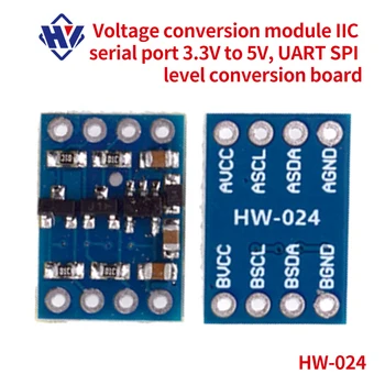 10 gabali 2-channel/kanāls sprieguma konversijas modulis IIC seriālā porta 3.3 V uz 5V UART SPI līmeni, konversijas valdes loģika līmenis