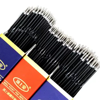 100gab Pildspalvu atkārtotas Uzpildes flakoni 0.7 mm Zīmuļi, Lodīšu Pildspalvu atkārtotas Uzpildes flakoni Nomaiņa Rakstīšanai Birojs Skolas Piegādes Sarkanā, Zilā, Melnā Vairumtirdzniecība