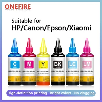 100ml Universal Dye Tintes BK, C, M, Y Komplekts ir Savietojams ar HP Canon Epson Brother CISS Tintes Printeri Kārtridži Tintes Printeri
