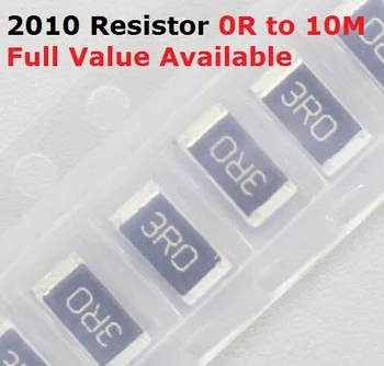 100PCS/daudz SMD Chip 2010 Pretestība 150K/160K/180K/200K/220K/Om 5% Izturību 150/160/180/200/220/K Rezistori Bezmaksas Piegāde