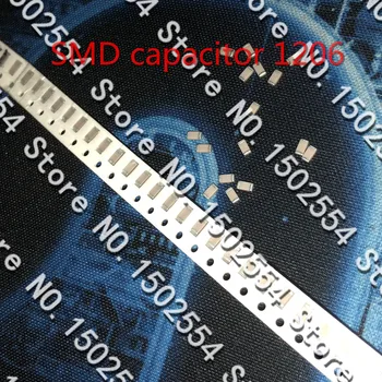 10PCS/DAUDZ SMD keramikas kondensators 1206 100UF 10V 16V 25V 107.M 20% X5R Čipu Kondensators C3216