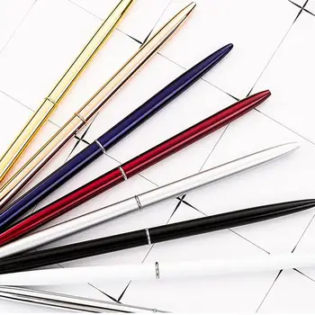 1GB 1.0 mm Metāla Lodīšu Pildspalvu Skolai, Kancelejas preces, Biroja Piederumi Biznesa Dāvanas Melnās Tintes Rakstot Pildspalvas Augstas Kvalitātes