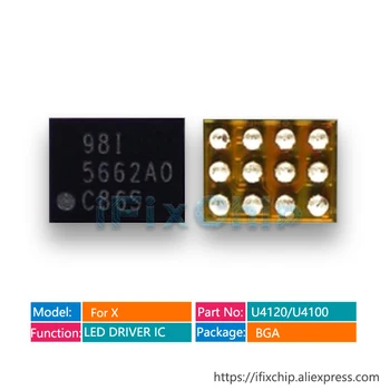 1gb-20pcs/daudz U4120 iphone X LM35662 5662A0 STROBE LED DRAIVERI IC Chip