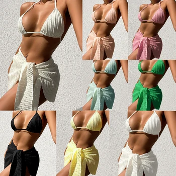 1PC Pavada Kakla Dizaina Sexy Sievietes Bikini Komplekts Sieviešu Kroku Peldkostīms Jauns Trīsstūris Peldkostīmi Pludmales Valkāt peldkostīms