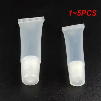 1~5GAB Tukšs Uzpildāmas Plastmasas Izspiest Caurules Caurspīdīgs Kosmētikas Konteineri Mīkstas Plastmasas Caurule Ceļojumu Pudele Ar Pārsegu