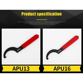 2 Gabals APU Mehāniskās Uzgriežņu atslēgu Āķis Multi-Specifikācija Elektroforēzes Black Uzgriežņu atslēgas APU13-APU16 Rokas Instrumenti