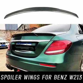 2016. gada 17 18 19 20 Mercedes Benz EClass W213 AMG Real Oglekļa Fibe Aizmugures Bagāžnieka Vāks Auto Spoilers Spārniem Tuning Eksterjera Aksesuāri