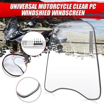2Mm Bieza Universālā Motocikla Priekšējā Vējstikla Skaidri Deflektoru Vēja Vairogs Skaidrs