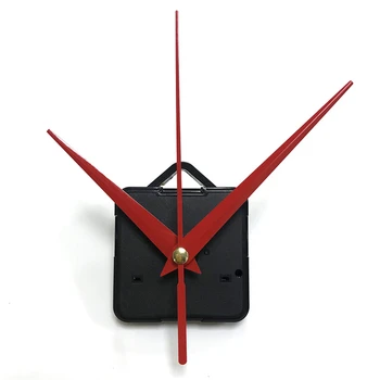 3 gadu garantija Praktiski DIY Augsts Griezes moments Pulksteņa Mehānismu 13mm Vārpstas Garums Kvarca Sienas Pulkstenis ar kustību hook & sarkanās rokas