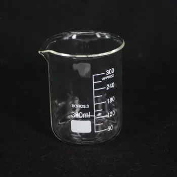 300ML Zemu Veidā Vārglāzē Ķīmijas Lab G3.3 Borsilikāta Stikla Smago Sienas