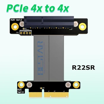 (30pcs/lot) Stāvvada PCI-E 3.0 pcie 4x x4 Gen3.0 sieviešu un vīriešu PCI Express Stāvvadu kartes grafikas Extender pagarinātāja Vads 10cm