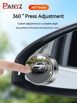 360 Derajat Rotasi Balik Cembung Titik Buta Kecil Bulat Cermin Mobil Kaca Spion Jomā Buta Tambahan Cangkir Hisap Cermin Terbalik