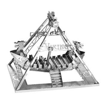 3D Metāla Modeļa Komplekta Vikingu Kuģa Montāža Modelis DIY 3D Cut Modelis Puzzle Rotaļlietas Pieaugušo Oriģinalitāte