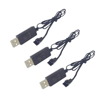 3PCS 7.2 V SM-2P Pievienojiet USB Uzlādes Kabelis Priekš Huina 1550 550 Tālvadības Ekskavatoru, TR-211 RC Elektriskās Rotaļlietas Baterijas Lādētājs
