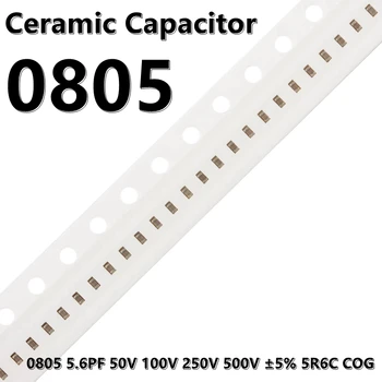(50gab) 0805 5.6 PF 50V 100V 250V 500V ±5% 5R6C COG 2012 SMD Keramikas Kondensatori