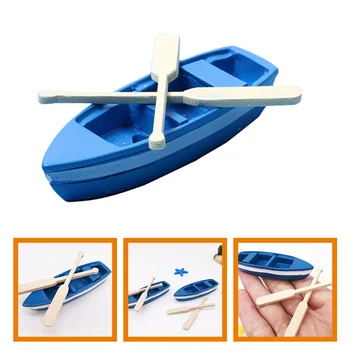 7 Kopa Jauki Laivu Modelis Mini Sveķu Laivu Skatuves Izveides Sveķu Laivu ar Airi Mājas Apdare Laivu Pludmales Krēslu Skatu uz Jūru