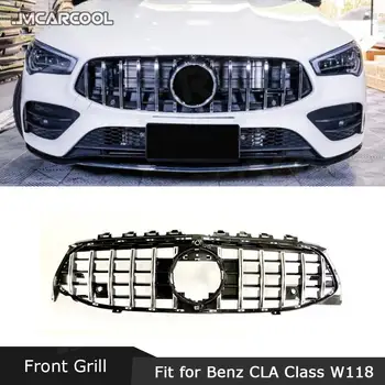 ABS Materiāla, Priekšējā Bufera Grils priekš Mercedes Benz W118 C118 CLA180 CLA200 CLA250 CLA45 AMG 2020 2021 Auto Auto Stils