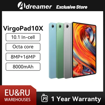 Adreamer VirgoPad10X Tabletes 10.1 Collu Android 13 8GB+128GB 4G LTE 1920*1200 Displejs 8000 mAh Akumulators, T616 Mini Garīgās Tablet PC
