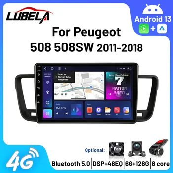 Android 13 Carplay Auto Radio Multimediju Atskaņotājs, GPS Navigācijas Autoradio Par Peugeot 508 508SW 2011 2012 2013 2014 2015 2016-2018