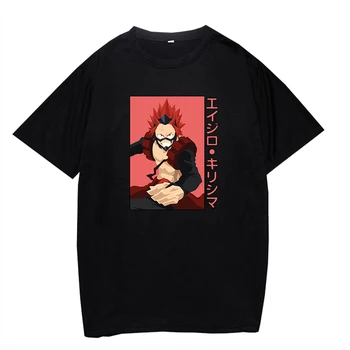 Anime Unisex Vasaras T krekls Ielu Modes Krekli Hipster Apaļu Kakla Īsām Piedurknēm Mans Varonis Augstskolu Elpojošs Mīksts t-veida Topi