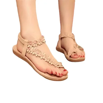 Apavi Sievietēm Vasarā Elegants Sieviešu Sandales Modes Bohēmijas Flip Flops Gadījuma Romiešu Dāmas Pludmales Sandales 35-41