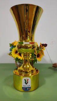 Ar Coppa Italia Trophy Kausa 44 CM Augstums Čempionu Trofeju Kausa Ventilatora Suvenīru