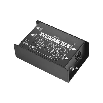 Atsevišķu Kanālu Pasīvās DI-Box Tiešās Iesmidzināšanas Audio Box Līdzsvarotu & Disbalansu Signālu Pārveidotājs ar XLR TRS Saskarnes