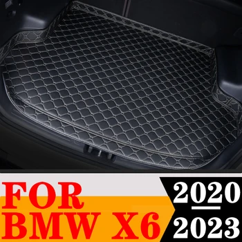 Augstas Sānu Auto Bagāžnieka Paklājiņš BMW X6 2022 2023 2020 2021 Asti Boot Paplātes bagāžas Pad Aizmugurē Kravas Starplikas, Paklāja Aizsargāt Segtu Daļas