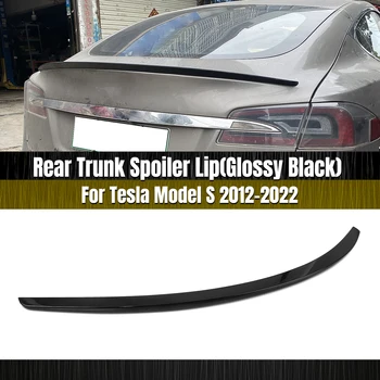 Auto Aizmugurējā Bagāžnieka Vāka Spoileri Ārējie Duckbill Sadalītāja Lūpu Par Tesla Model S 2012-2022