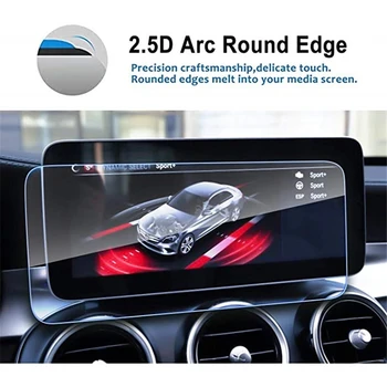 Auto Navigācijas Ekrāna Aizsargs Benz 2019 C-Klases W205 10.25 Collas,Rūdīts Stikls Audio Izklaides Aizsardzības Plēves