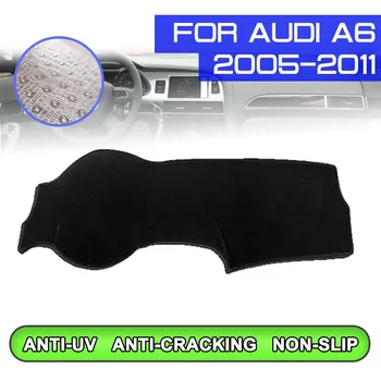 Automašīnas Paneļa Paklājiņš Anti-dirty neslīdoša Domuzīme Aptver Mat UV Aizsardzība Ēnā Uzlīme Audi A6 2005 2006 2007 2008 2009. - 2011. gadā