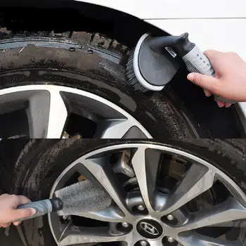 Automašīnas Riteņu Tīrīšanas Birste, Plīša Premium Riteņiem Loka Mazgāšanas Birste Riepu Skruberi Detalizējot Tīrāku Auto Tīrīšanas Rīki Aksesuāri