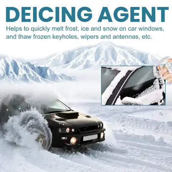 Automašīnas Vējstikla Ledus Spray 60ml Pretsala Aizsardzības Vējstikla Deicer Spray Jaunu Automobiļu Spēcīgs Ledus Kušanas Aģents Auto piederumi