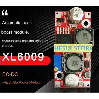 Automātiskā buck-boost modulis XL6009 DCDC regulējams jaudas modulis plaša sprieguma regulētu saules panelis