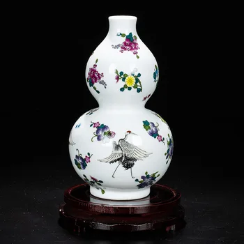 Balts Elegants Estētisko Porcelāna Dekoratīvie Centerpieces Keramikas Vāze Galda Dekorēšana Un Piederumi Interjera Rotājumi