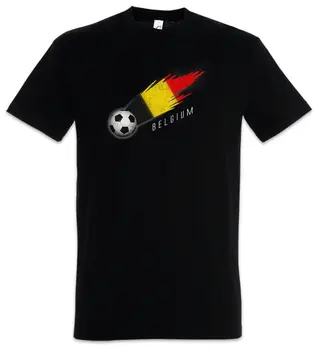 Beļģijas Futbola Komēta Man T Krekls Ar Beļģijas Karogu Karogu Futbola Banner Beļģija
