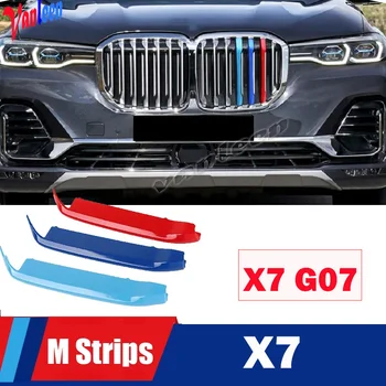 BMW X7 Sērijas G07 2019-2022 Auto 3D M Stils Priekšējo Resti Apdares Bufera Vāciņš Lentes Uzlīmes Ārējās Piederumi Dekori