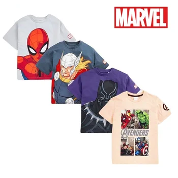 Brīnums Avengers Super Varoņiem Karikatūra Spider-Man Rotaļlietu Stāsts Iespiestas Bērnu Īsām Piedurknēm T-Krekls Kokvilnas Top Ziemassvētku Dāvana