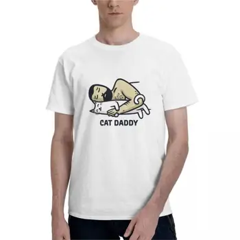 Cat Daddy Klasisks T-Krekls vienkāršā t-krekls hipiju apģērbu ar Īsām piedurknēm pasūtījuma t krekli dizaina sava vasaras t-krekls vīriešiem