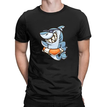 CLOOCL Dzīvnieku T-krekli Modes Smieklīgi Shark Krūšu Iespiests T-krekls, 100% Kokvilnas t-veida, Hip Hop Vīriešu Krekls ar Īsām Piedurknēm Topi