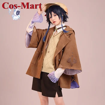 Cos-Mart Spēle Genshin Ietekmes Venti Cosplay Kostīmu Junior Jauki Formas, Darbības Personu Lomu Spēlē Apģērba