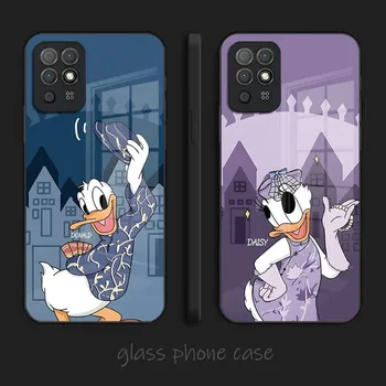 Disney Donald Duck Telefonu Gadījumā 2023 Karstā Stikla Huawei P40 P50 P30 P20 ProPlus Lite Mate 40Pro 30 20 Nove 9 8 7 Pro Vāciņu