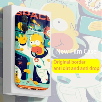 Disney Simpsons Cartoon Mākslas Telefonu Gadījumā Par OPPO Realme GT Neo 5 Q5i 10 3 2 Reno 9 8 7 6 5 4 SE Pro 5G Feilin Filmu Cietos vākos