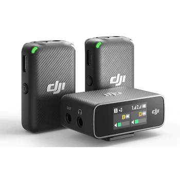 DJI Mic 250m Pārraides Diapazons Dual-Channel Ierakstīšanas līdz 14 Stundām iebūvētās Atmiņas Portatīvās un Kompaktās Plašu Compatibilty