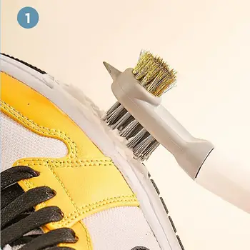 Double-end Kurpes Brush Cleaner Tīrīšanas Sneaker Balto Kurpju Tīrītājs Komplekts Daudzfunkciju Mājsaimniecības Tīrīšanas Suka Veļas mazgāšanas Līdzeklis