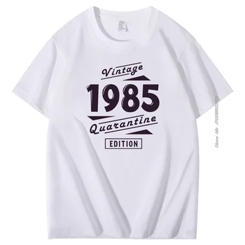 Dzimis 1985. gadā, Vintage, Retro grafikas t krekli, Kokvilnas T-krekls Vasaras modes vīriešu īsām piedurknēm t-krekls Harajuku Vīriešu apģērbs