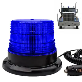 Dzintara Strobe Lights Flash Brīdinājuma Automašīnu Signalizācijas Bāku Gaismas 12 LED Flashing Pacēlāju, Gaismas, Auto Drošības Lampa Ar Magnētisko Bāzi