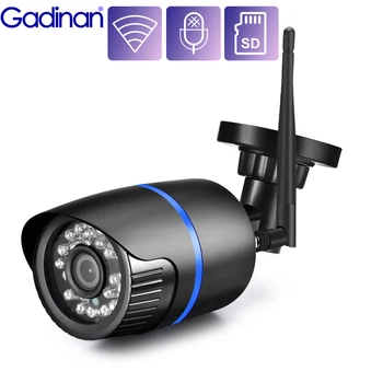 Gadinan 5MP Bezvadu Wifi Kameru Bullet Ūdensizturīgs Āra Audio Ierakstu 3MP 2MP Izšķirtspēju HD Izvēles CCTV kameras IP Kameras SD Kartes